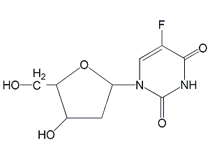 2'-脫氧-5-氟化尿苷結(jié)構(gòu)式