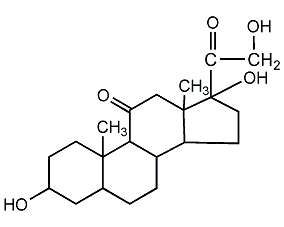 四氫可的松結構式